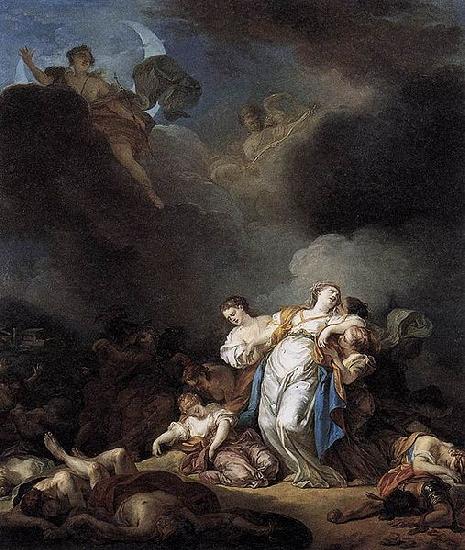 Anicet-Charles-Gabriel Lemonnier Niobe and her children killed by Apollo et Artemis China oil painting art